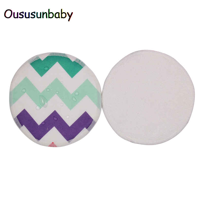 Oususunbaby 12 unids/lote reutilizable de mama almohadillas de bambú orgánico almohadilla para el pecho almohadillas de enfermería impermeable lavable alimentación Pad para mamá