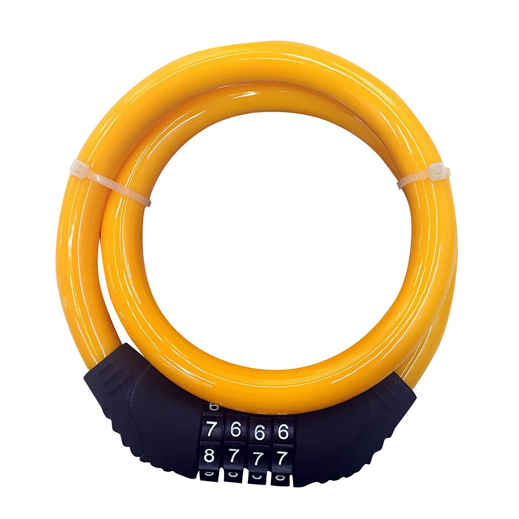 Bicycle Lock Gold Chain Bicycle Small Chain Lock Four-digit Code Lock Anti-theft Bicycle accessories #3s: E