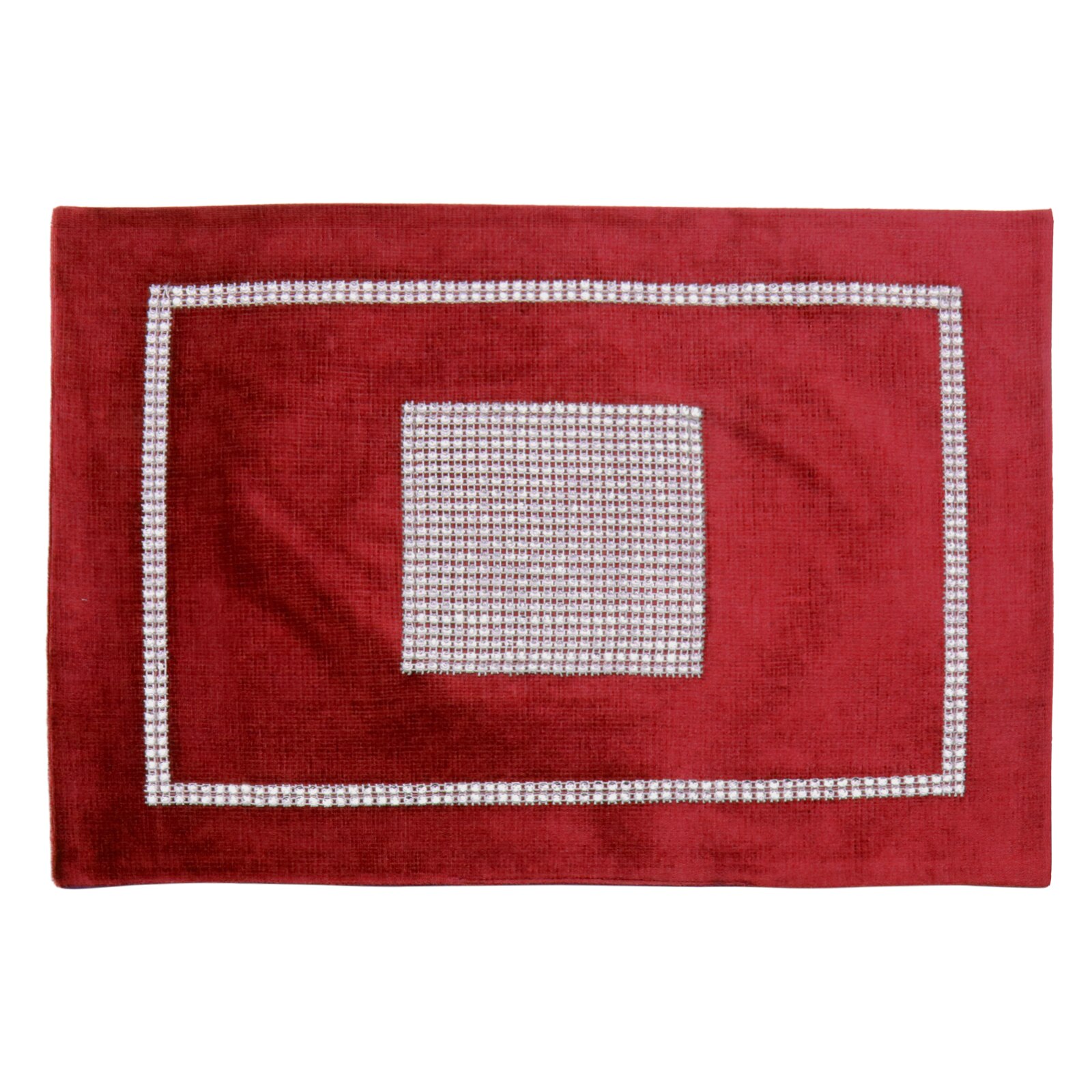 Manteles individuales para cena, manteles de mesa de diamante, cuenco rectangular, servilleta, mesa de lujo, bandeja, posavasos para la decoración del banquete de boda