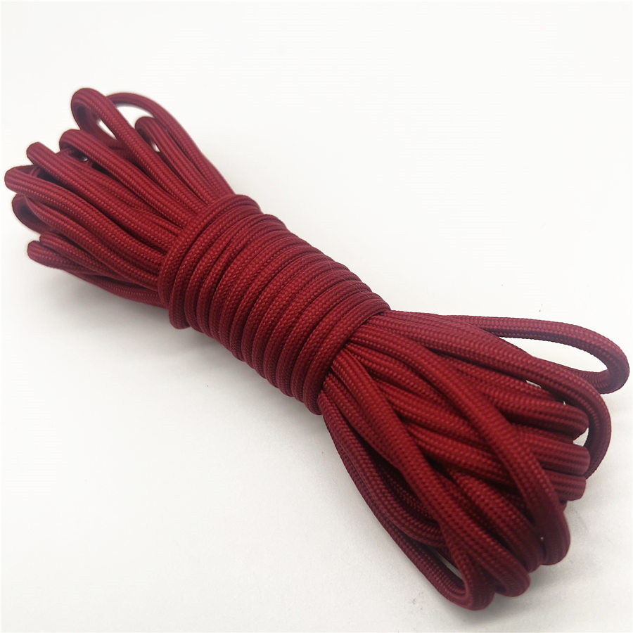1 pièces 5yards 6mm Paracord Parachute cordon lanière tente corde Guyline Mil Spec Type pour randonnée Camping: Cuivre