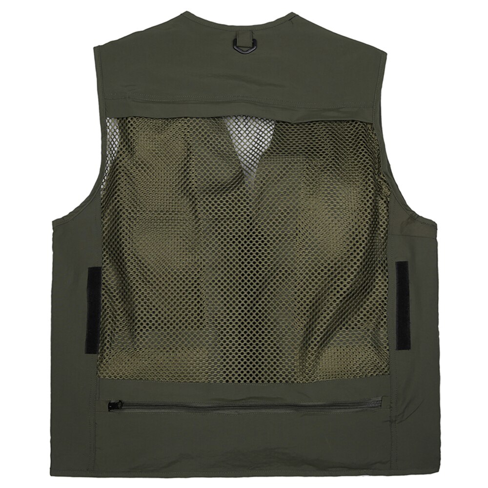 Fishing Vests Quick Dry Breathable Multi Pocket Mesh Vest Sleeveless Jackets Outdoor Unloading Photography Hiking Fish Vest