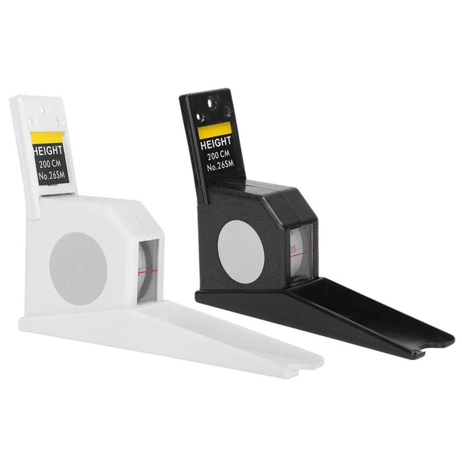 Metal Stature Meter 2 Meters ABS Height Stature Meter Retractable Measuring Tape Ruler Metal Measuring Tool