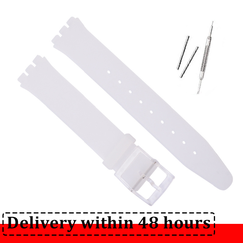 Silikonarmband für Swatch-Uhrenarmband, 16 mm, 17 mm, 19 mm, 20 mm, wasserdicht, weiches Gummi-Uhrenarmband, Handgelenk-Armbinde, Gürtel