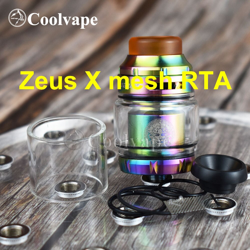 coolvape Zeus RTA Atomizer 3.5ml 4.5ml 510 thread vape tank with vaporizer rta rebuildable e cigatomizer vs Zeus X mesh RTA: O