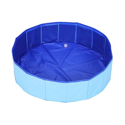 Hond Zwembad Opvouwbare Hond Zwembad Huisdier Bad Zwemmen Bad Bad Huisdier Zwembad Inklapbare Baden Zwembad Voor Honden Katten kids: blue / 80X20cm