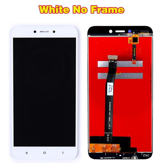 Écran tactile pour Xiaomi Redmi 4X LCD affichage numériseur assemblée 100% testé 5.0 pouces 1280x720 cadre pour Xiaomi Redmi 4X LCD: White Without Frame