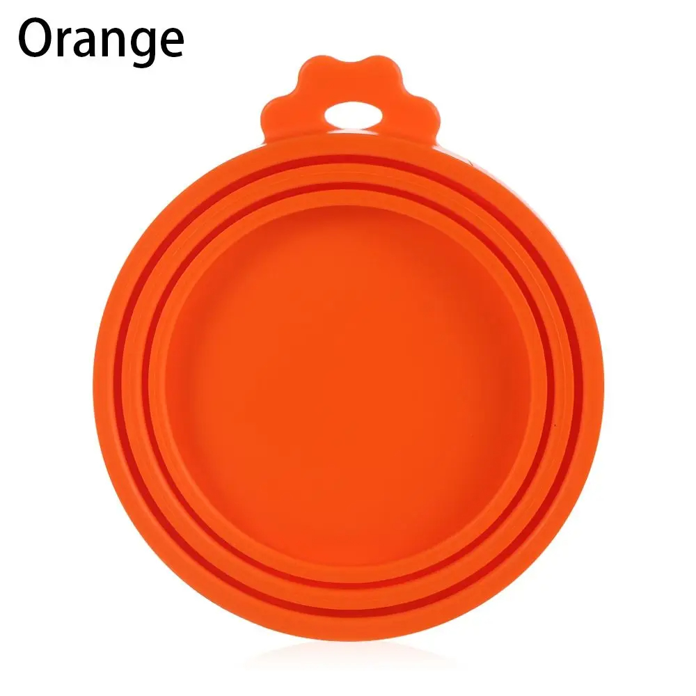 Juste en silicone réutilisable pour canette de nourriture pour animaux de compagnie, 18 capuchons, couvercle d'étanchéité, fournitures pour chiens et chats, convient pour 8.5cm, 7.5cm, 6.5cm, 3 en 1: WHITE