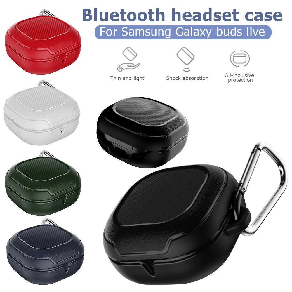 Case Voor Samsung Galaxy Knoppen 2 Case Voor Samsung Galaxy Knoppen Pro Cover Voor Samsung Buds2 Knoppen Live Pro Funda lederen Shell Capa