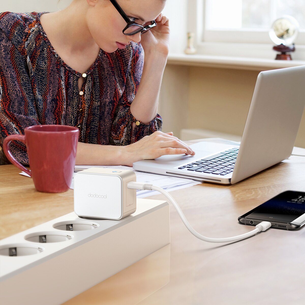 Dodocool 18w typ-c ladegerät netzteil schnellladefunktion 3.0 für samsung galaxy ipad iphone x xs ipad pro typ c usb-c pd ladegerät