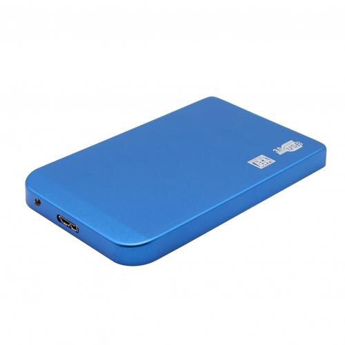 USB 3.0 5Gbps 2.5inch Portable External Transmission Closure HDD Hard Enclosure Disk Case Box External Hard Disk for PC: Blue