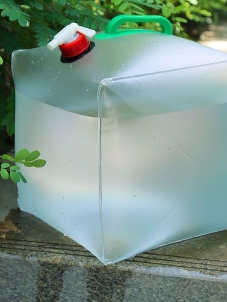 Outdoor 20L Folding Transparent Bucket Portable Bucket Water Bag Take Water Bag To Hold Water Bag Portable Water Container