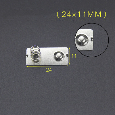 YYT 20 piezas metralla de batería AA 11*13MM/13,5 MM/29MM caja de batería resorte positivo y negativo unipolar 0,3 MM hierro + niquelado: Marfíl