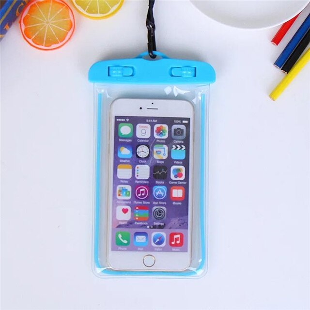 Luminous Waterproof Pouch Swimming Gadget Beach Dry 6 inch Phone Bag For iPhone 11 Pro Xs Max XR 8 7 Samsung S9: fenlan