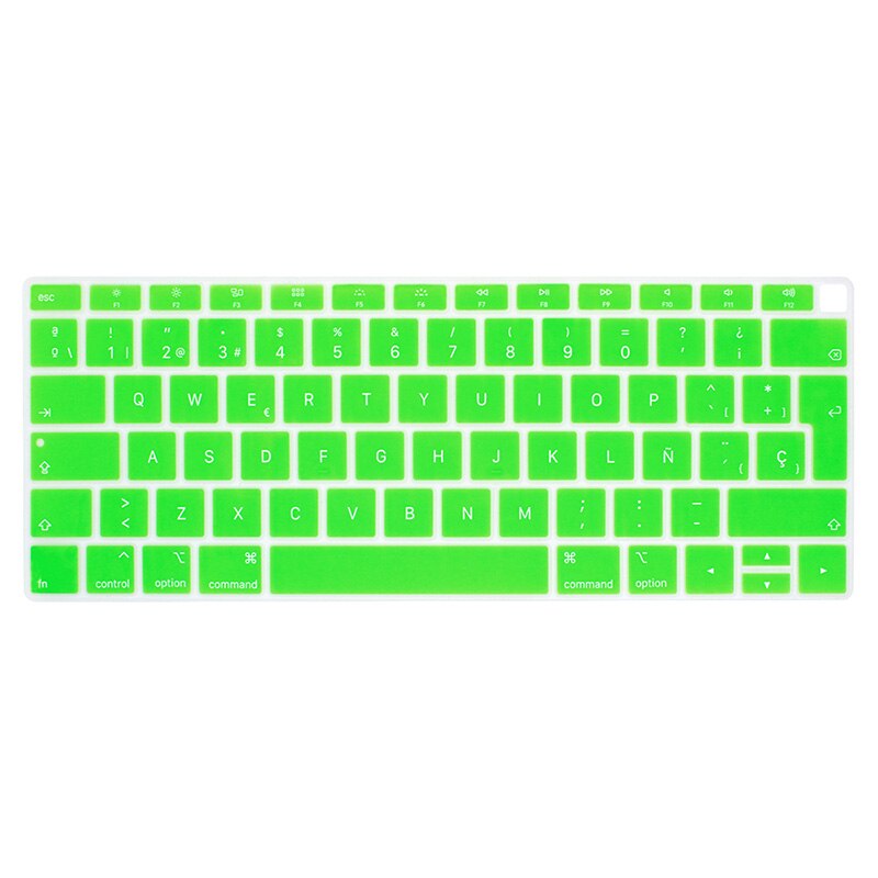 EU-Geben Sie Spanisch oder Chile Tastatur fallen Schutz für macbook Luft 13 tastatur abdeckung spanisch Modell A1932 Silikon schutzhülle Film: Grün