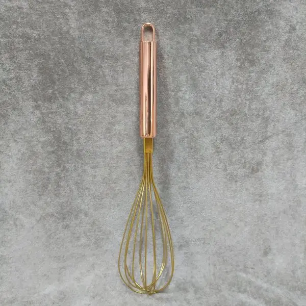 1Pcs Gold Edelstahl Schneebesen Hand Schneebesen Ei Mixer Backen Kuchen Werkzeug Backen Set Hause Ei Werkzeuge Küche zubehör für Ei: Grau