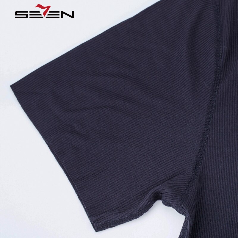 Seven7 Brand Men Undershirts Slim Fit Solid V Neck Comfortable Breathable Men Modal Underwear Short Sleeve Casual Tops 109G48240