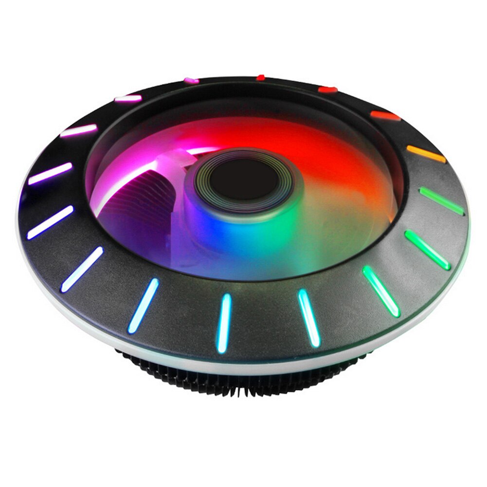 UFO X120, ventilador de CPU silencioso de 3 pines, radiador, sistema de refrigeración por agua para ordenador, bloque de agua para iluminación de escritorio, sistema de refrigeración silencioso: Fixed Light