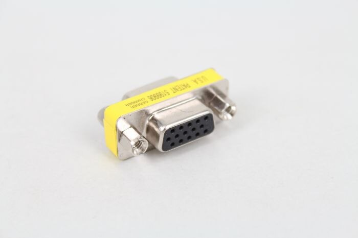DB15 3 filas de puerto paralelo VGA SVGA conector 15 Pin D Sub hembra a hembra Mini Gender Changer
