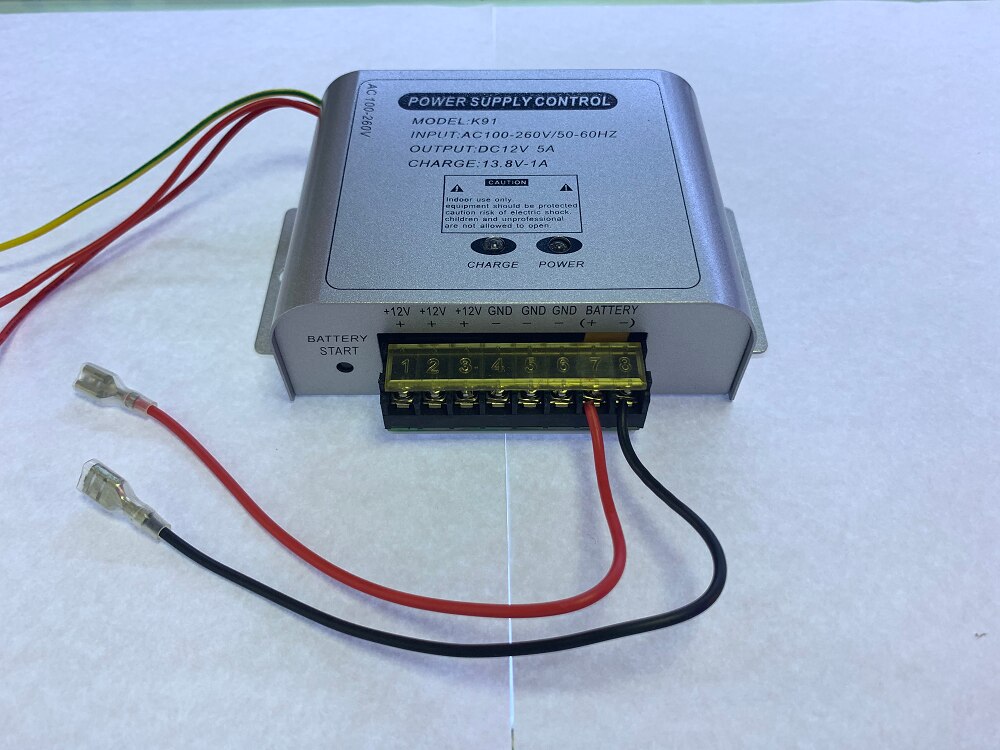 Door Access Control System Switch Power Supply 12V 5A / AC 100~260V Support external battery