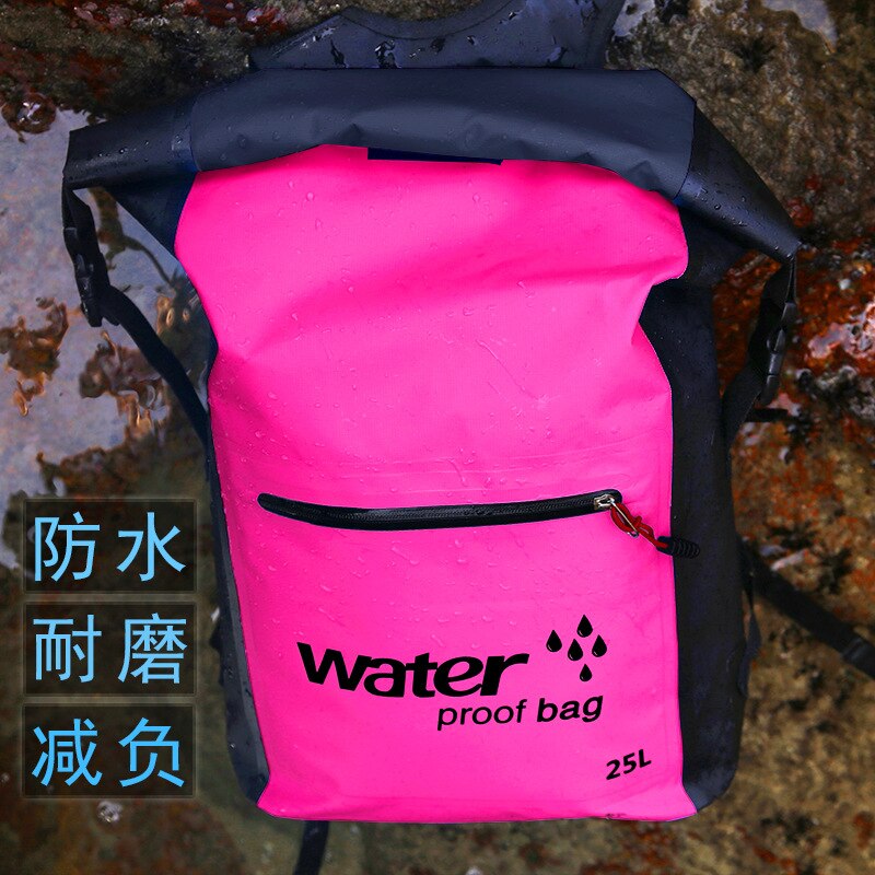 Foldet opbevaringspose strand vandtæt rygsæk udendørs sportstasker naturvandring tør taske pvc vandtæt taske svømning surfing tasker: F