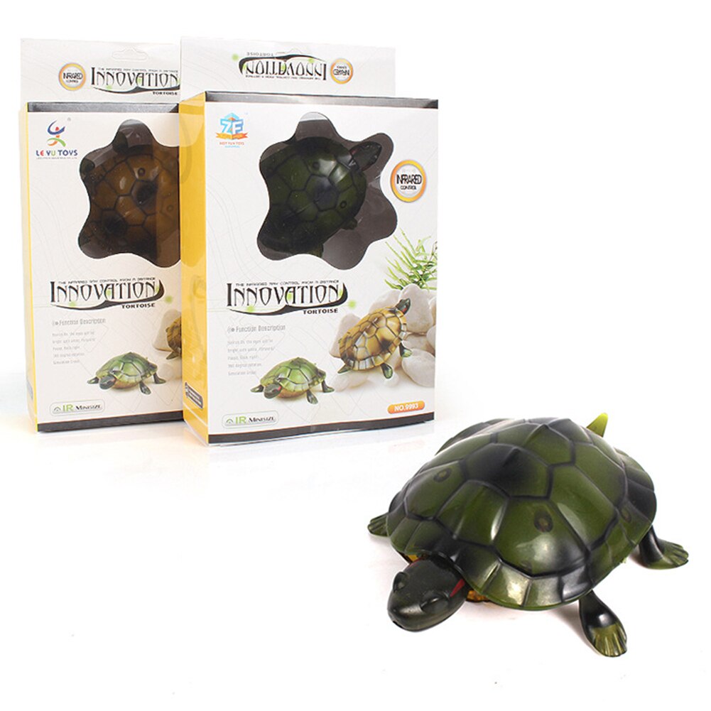 Simulation Infrarot Fernbedienung Elektrische Leucht Schildkröte Roboter freundlicher Spielzeug Interaktive spiele mit freunde
