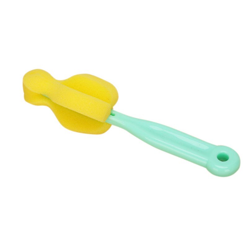 Bottle Brush Sponge Plastic Glass Milk Water Cup Cleaning Feeding Bottle Dummy Nipple Pacifier Brushes *: QG