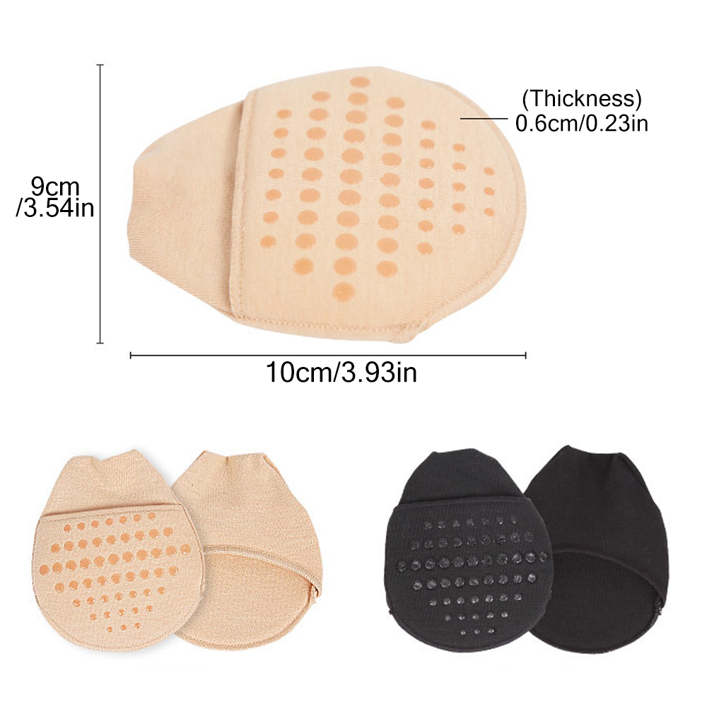 1 par de calcetines invisibles para el cuidado de los pies para mujer con relleno para el dedo del pie, calcetines con forro, parte inferior antideslizante para tacones altos