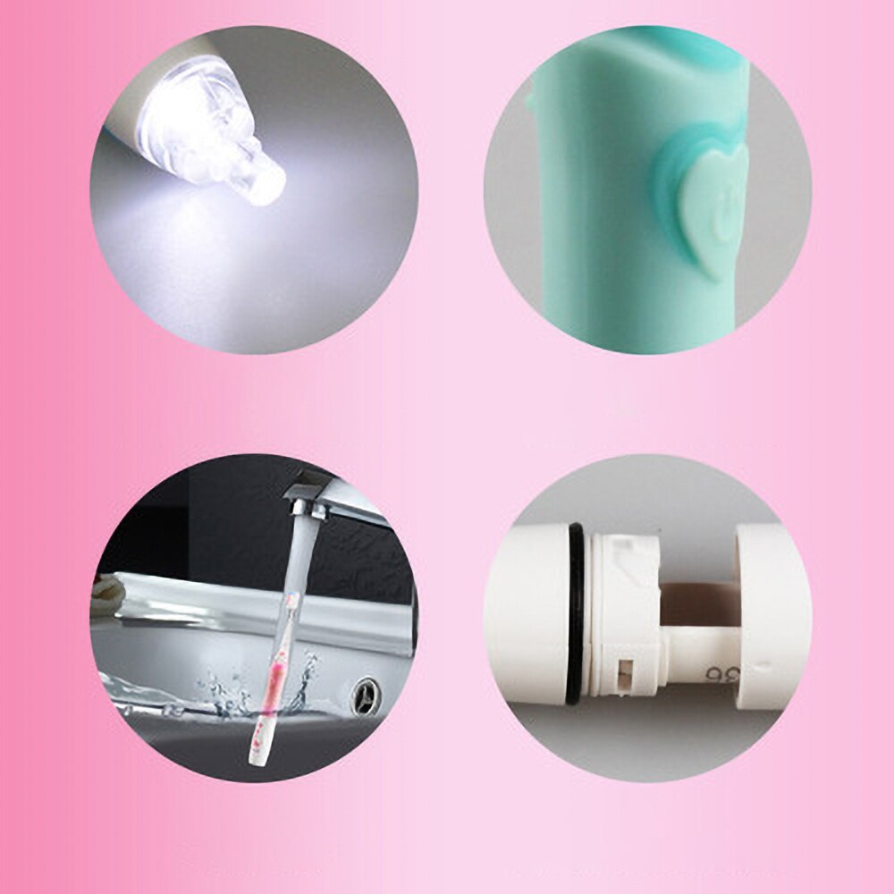 SEAGO-cepillo de dientes eléctrico sónico para niños, cabezales de repuesto con temporizador inteligente, batería LED, para 3-12 años