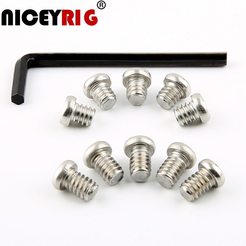 NICEYRIG-tornillo 1/4 para cámara fotográfica, aparejo de rosca de tornillo de 1/4 &quot;, 1/4&quot;, accesorios para cámara fotográfica, 14 aleación de aluminio, DSLR(10 unidades)