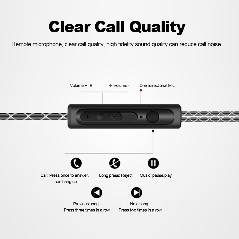 S760 Bekabelde waterdichte oortelefoon Oorhaak Oordopjes Stereo Super Bass-hoofdtelefoon Sportheadset met microfoon