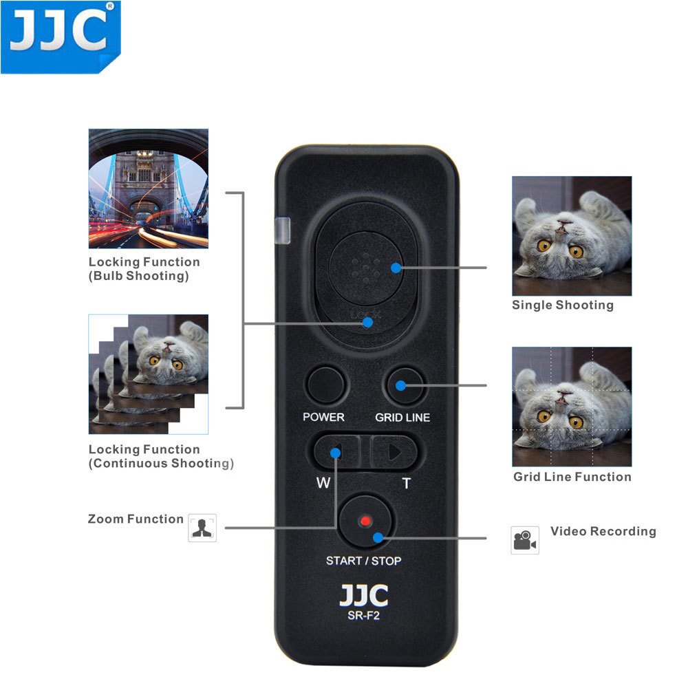 JJC RM-VPR1 comando remoto Commander per Sony A7 IV a7SIII ZV1 A6500 A6300 A6000 A5100 A5000 NEX-3NL A7S A99II A7RII