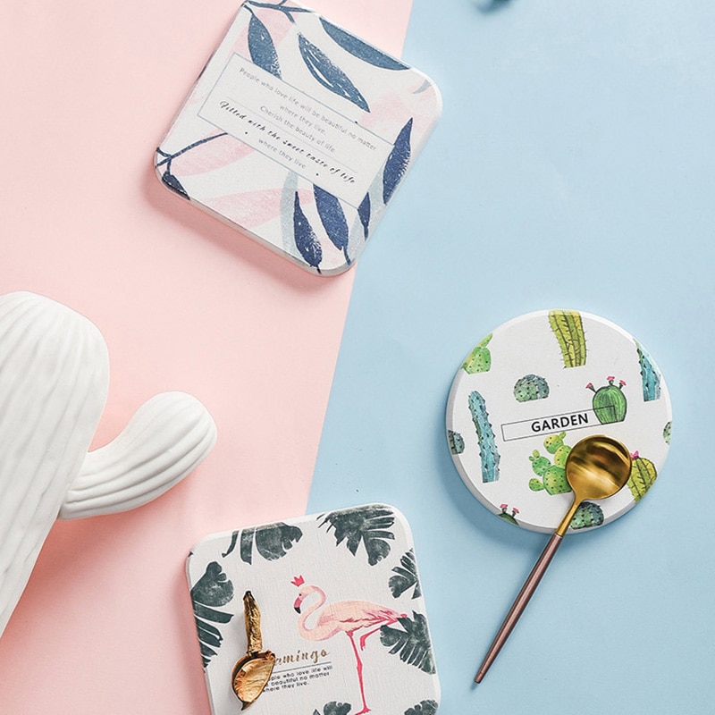 Waterabsorptie diatomeeënaarde keukenaccessoires eetkamerdecoratie onderzetter 1 st koffiebekermat snel drogende mokmatten antislip