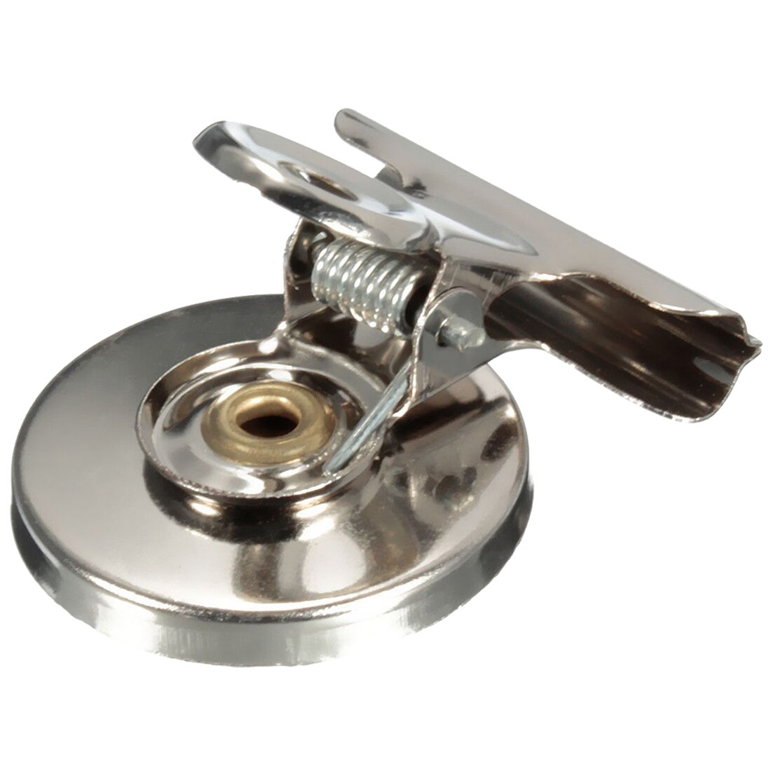 2 PCS of 5pcs 3cm Magnetic Clip Magnet Refrigerator Wall Memo Note Message Holder Silver