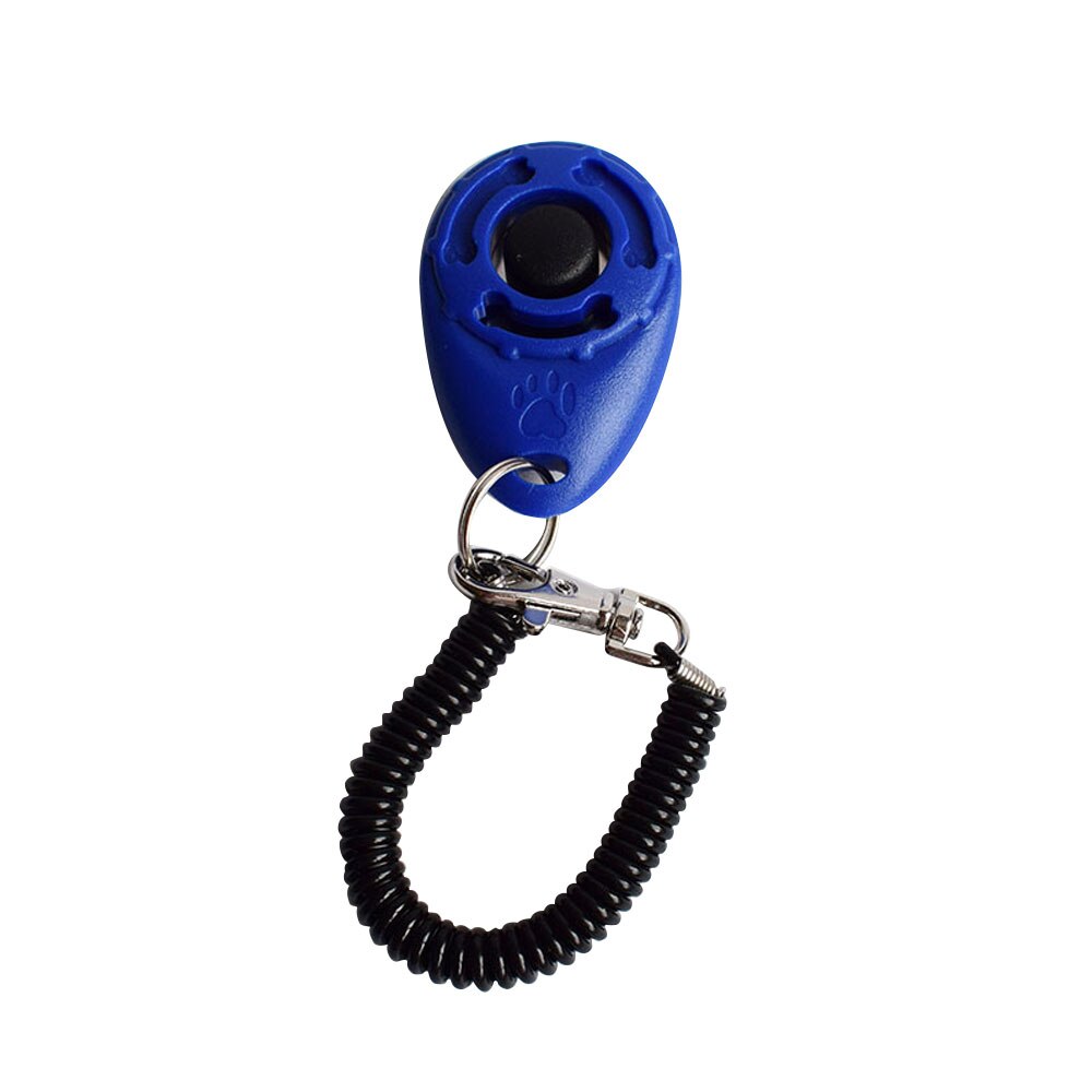 Transer Hond Tranining Supply Hond Huisdier Clicker Training Aid Polsband Smart Dog Training Huisdier Tool Met Polsband: blue