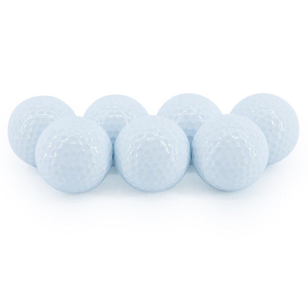 Golf Practice Ball Double Layer Blank Golf Balls Outdoor Sports Rubber Golf Ball Indoor Outdoor Practice Training Aids