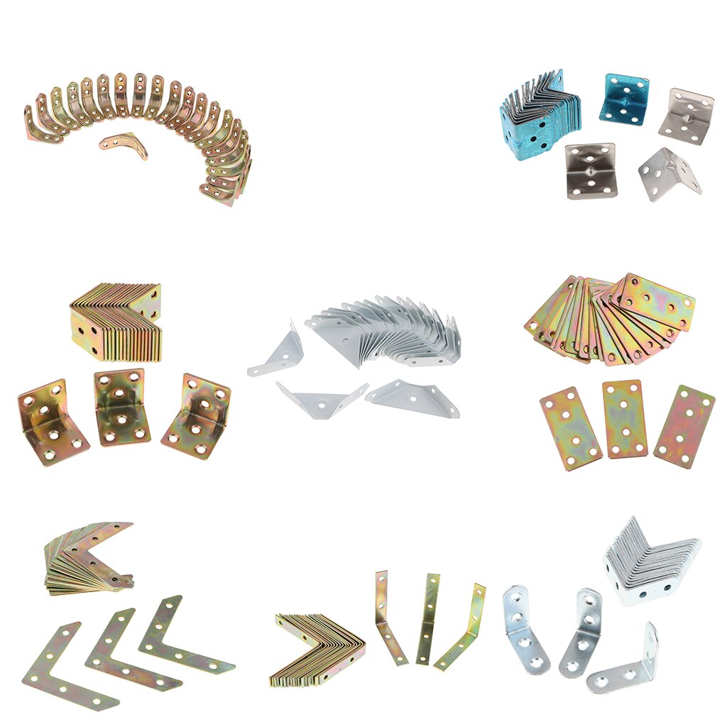 Stainless Steel Shelf Support Corner Brace Angle Bracket Code 20pcs