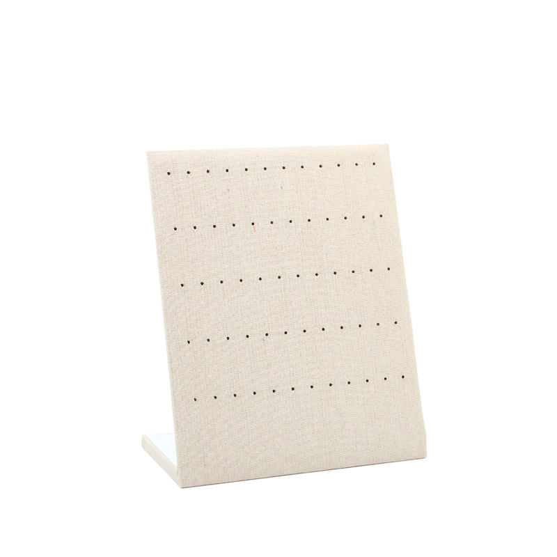 Groen/beige oorbellen organizer, sieradenhouder, displaystandaard, kettinghanger, kettingrek: Roze