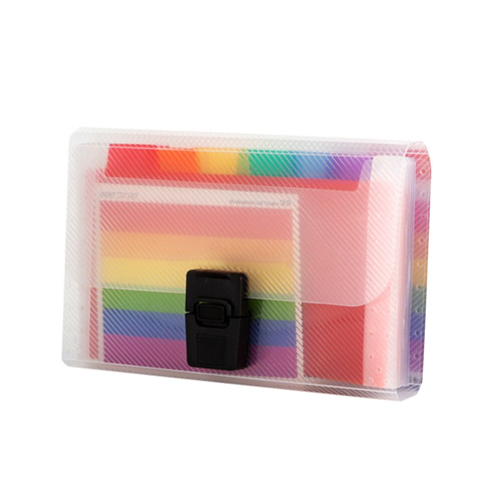1 Uds. Archivador de documentos A6 de gran capacidad con 13 rejillas, Mini recibo de facturas, carpeta de bolsa, gran ,