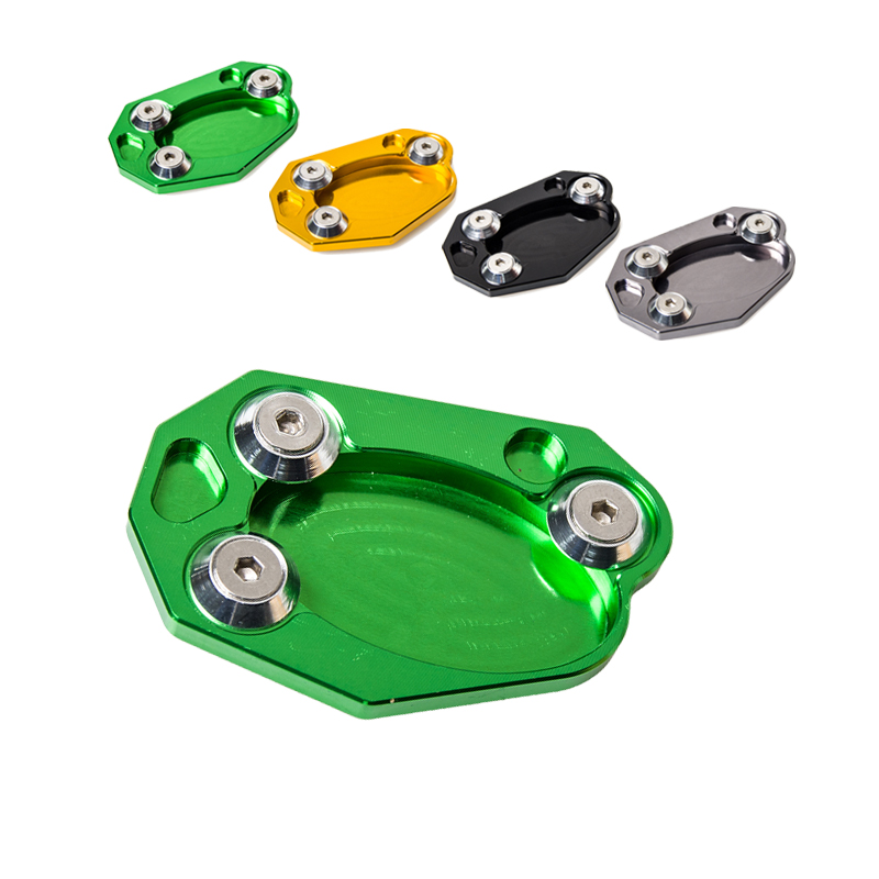 Parking Side Kickstand Pad Pedaal Extension Voet Stand Plaat Houder voor Kawasaki Z1000 Z1000SX Ninja 1000 ZX-10R ZX10R ER6N ER-6N