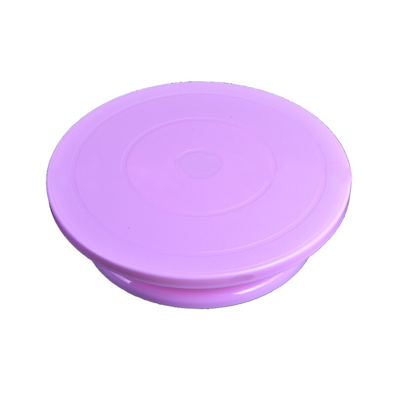 Kunststoff Kuchen Drehtisch DIY Backen Kuchen Stehen Kuchen Drehscheibe Rotierenden Kuchen Dekorieren Backen Werkzeug Küche Liefert #1: Violett