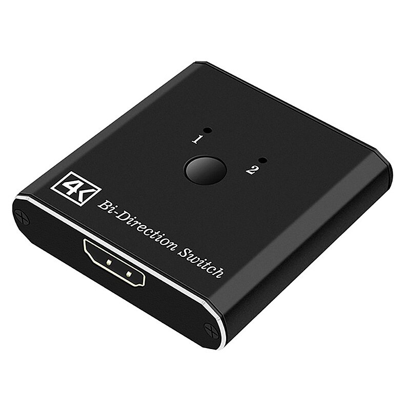 HDMI Switch 4K Bi-Direction 1X2/2X1 HDMI Switch 2.0 Splitter 2 in 1 Out HDMI Adapter Switch for PS4 TV Box HDMI Switcher: Default Title