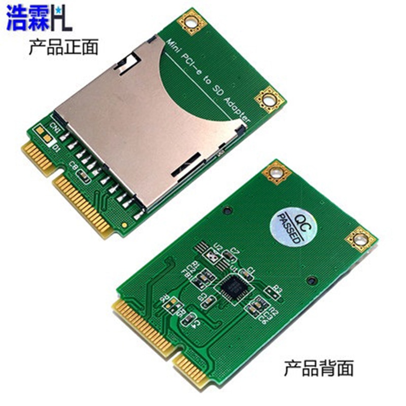 Mini PCI-e to SD to MINI PCIE adapter 52PIN not include Memory storage card For windows 7 8 10 XP 2000