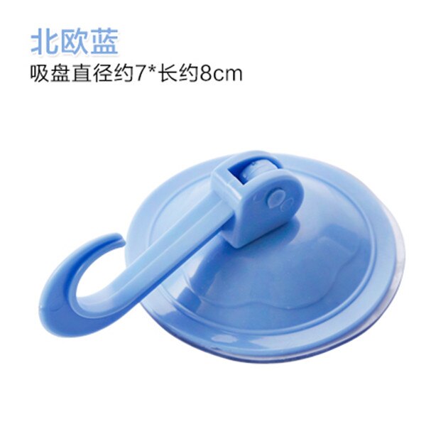 Ventouses murales en plastique, couleur unie, , porte autocollante, fenêtre, crochets de cuisine, cintre de salle de bains, 1 pièce: 5