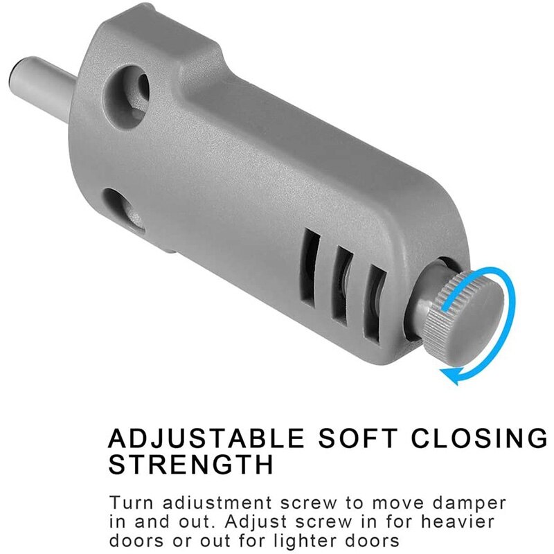 8 Pack Kastdeur Soft Close Scharnier Buffer, Soft Close Demper Voor Kast Deuren, Soft Close Adapter, compact