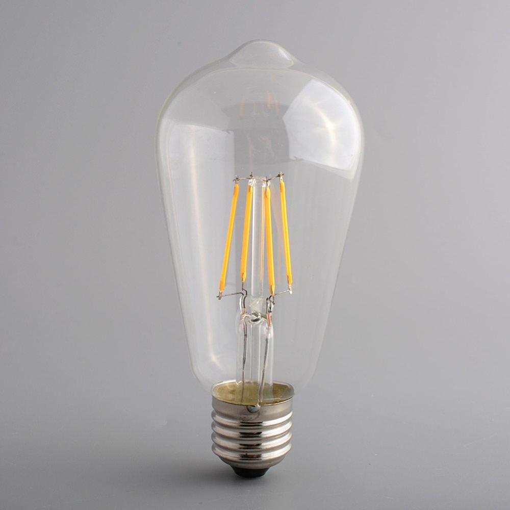 Vintage Light Bulb Retro Edison Style LED Filament Home Exhibition Lamp E27 4W - ST64