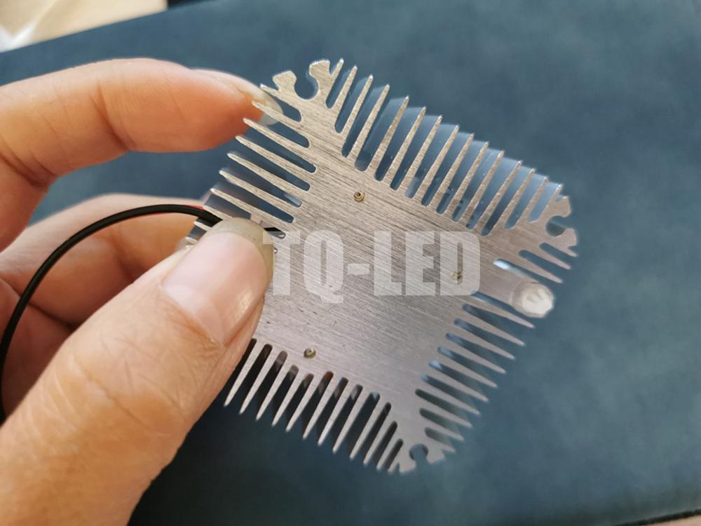 12V 3W 5W 10W 20W High Power Led Aluminum Heatsink Raditor with Fan Hole Distance 55mm