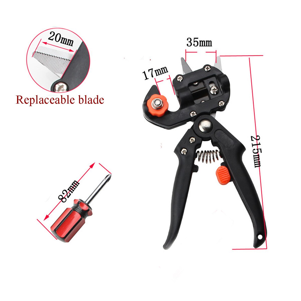 Plant Cut Nursery Garden Branch Cutter Scissor Shear floristry grape Secateur Fruit Tree pruner pruning vine Seedle Graft Tool