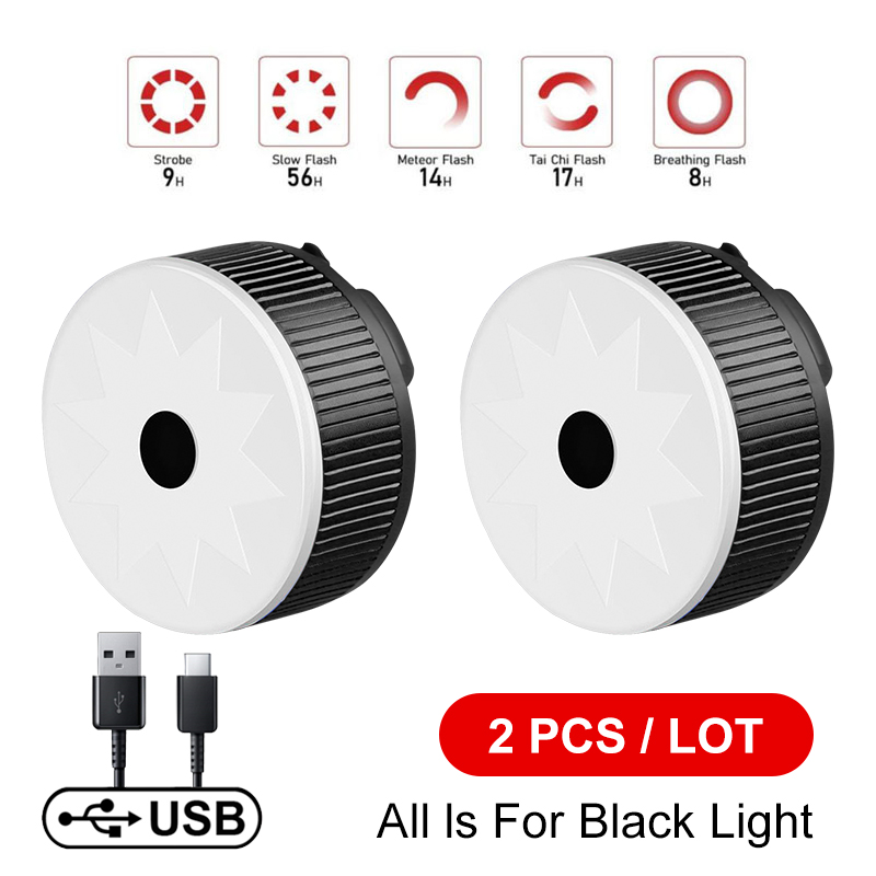 X-tiger sykkellys vanntett usb led oppladbar kjørebaklys nattsykkellykt lommelykt terrengsykkel baklys: Wd -0601-2t