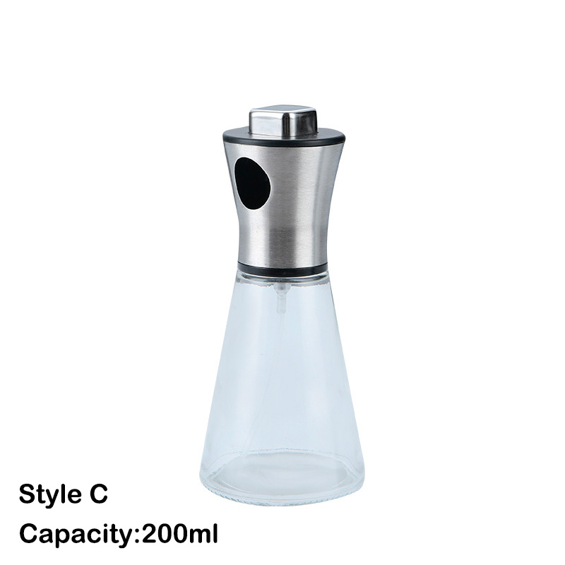 Oil Sprayer for Cooking Olive Oil Sprayer Mister Olive Oil Spray Bottle Olive Oil Spray for Salad, BBQ, Kitchen Baking: Style C 200ML