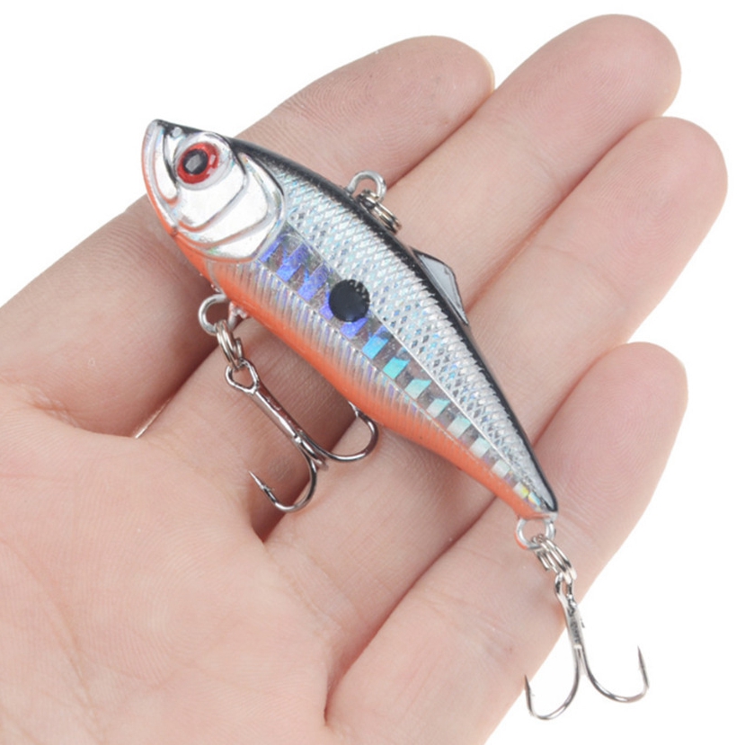Señuelo de pesca con vibración VIB, 6cm, 11g, fundición larga, Rattlin Iscas, Wobbler Artificial, cebo duro de plástico, aparejos de carpa para nadar, 1 Uds.